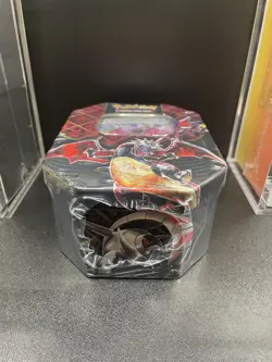 Pokemon TCG Charizard Scarlet & Violet Paldean Fates Tin (SEALED!) - Image 4