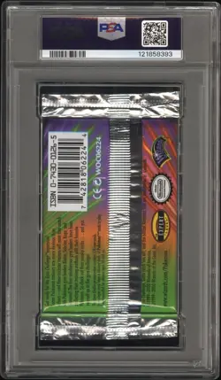 2000 Pokemon Gym Challenge Unlimited Booster Pack Blaine PSA 9 Mint - Image 2