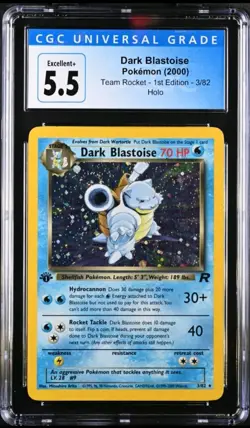 Pokemon TCG Dark Blastoise Holo Rare 1st Edition CGC 5.5 - Image 1