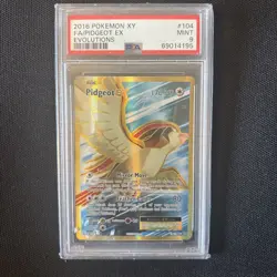 POKEMON 2016 Evolutions XY Full Art EX PIDGEOT PSA 9 Mint RARE 6 #104 - Image 1