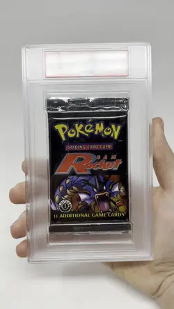 2000 Pokemon Team Rocket 1st Edition Booster Pack PSA 9 MINT Gyarados Art - Image 2