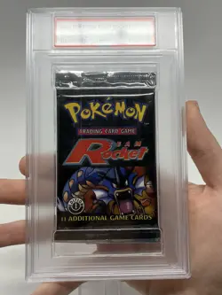 2000 Pokemon Team Rocket 1st Edition Booster Pack PSA 9 MINT Gyarados Art - Image 4