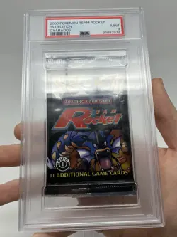 2000 Pokemon Team Rocket 1st Edition Booster Pack PSA 9 MINT Gyarados Art - Image 5