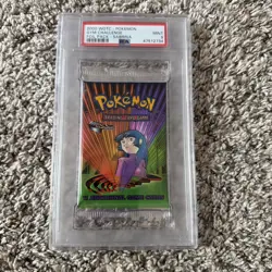 💎 WOTC 2000 Pokemon Gym Challenge Foil Booster Pack Sabrina PSA 9 - Image 1