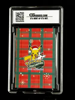 2024 Pokemon CG 10 Pristine CHIKORITA Christmas Data TCG XMAS Holiday CGC PSA 2 - Image 2
