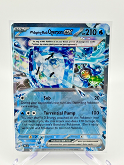 Pokemon Wellspring Mask Ogerpon ex 027/131 Double Rare Prismatic Evolutions Holo - Image 1