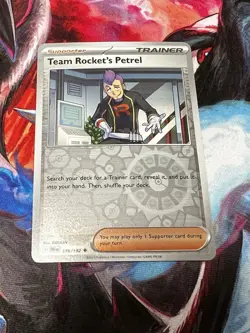 Pokemon TCG Team Rocket's Petrel 176/182 Destined Rivals SV Reverse Holo NM - Image 1