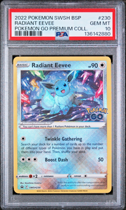 PSA 10 Radiant Eevee SWSH230 Promo Pokemon GO - Image 1