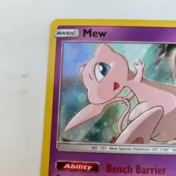 Pokemon TCG Mew SM215 - Black Star Promo Holo - Near Mint English - Image 4
