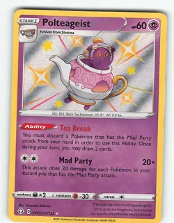 POLTEAGEIST SV053/SV122 RARE SHINY SHINING FATES SHINY VAULT POKEMON NM - Image 2