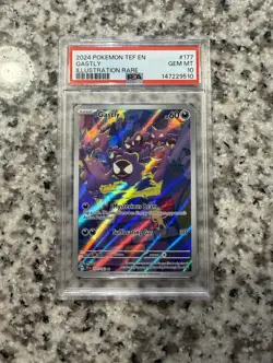 Gastly IR 177/162 Illustration Rare Pokemon PSA 10 Gem Mint - Image 1
