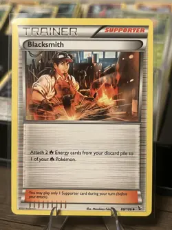 Pokemon TCG Blacksmith 88/106 Trainer-Supporter Regular Moderately Played - Image 1