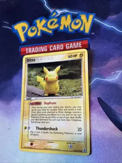 Pokemon Pikachu EX Delta Ditto Species 63/113 Non Holo 2005 - Image 1