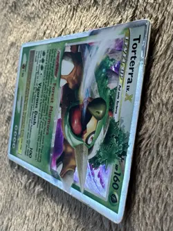 2007 Pokemon TCG Diamond & Pearl Torterra LV.X Black Star Promo DP09 Holo MP HP - Image 4