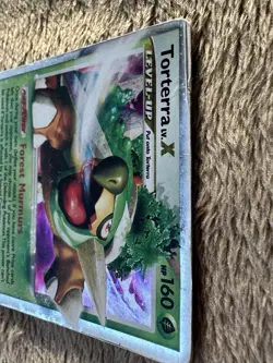 2007 Pokemon TCG Diamond & Pearl Torterra LV.X Black Star Promo DP09 Holo MP HP - Image 5