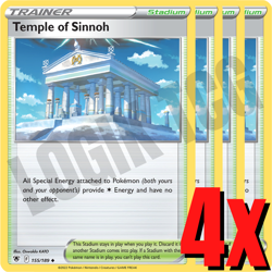 4x Temple of Sinnoh 155/189 x4 - Astral Radiance - Pokemon TCG - Playset - Image 1