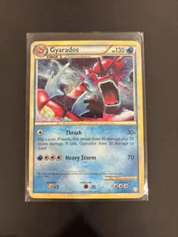 2010 Pokemon HeartGold & SoulSilver #123/123 Gyarados Holo LP/MP - Image 2