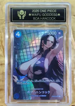 BOA HANCOCK Waifu Goddess Holographic Card CUSTOM MADE Black label - Image 2