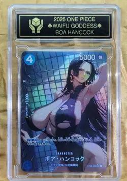 BOA HANCOCK Waifu Goddess Holographic Card CUSTOM MADE Black label - Image 3