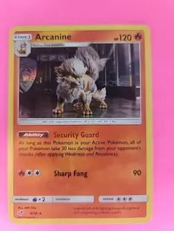 Arcanine Detective Pikachu Pokemon Card WOTC NM + - Image 2