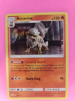 Arcanine Detective Pikachu Pokemon Card WOTC NM + - Image 4