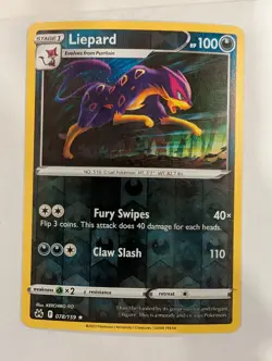 Liepard 078/159 - Crown Zenith Reverse Pokemon Holo Foil Nice! - Image 1
