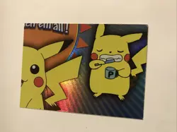 Pikachu Topps Holo Brushing Teeth Pokemon Card P04 of 6 - Image 2