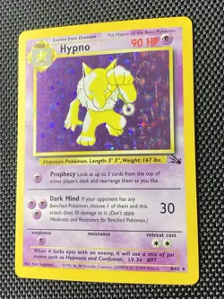 Hypno 8/62 Fossil Holo Rare Pokemon TCG Card LP+ - Image 5