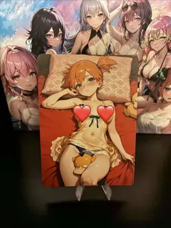 Holo Single Image Waifu Handmade Card Goddess Story CCG Anime Double Sided - Image 2