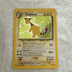 Pokemon Ampharos 01/64 Neo Revelation Holo Rare Unlimited Stage 2 Card - Image 1
