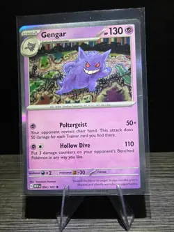 Pokemon Gengar TCG Holo Card 94/165 Scarlet & Violet 151 NM - Image 1