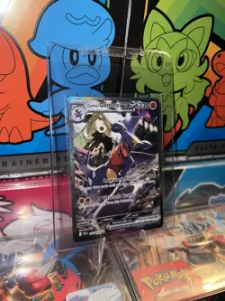 Pokemon TCG Cynthia's Garchomp EX Holo Card Destined Rivals 232/182 🚨 - Image 2