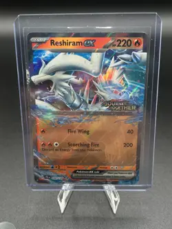 2025 Pokemon TCG Reshiram ex 030/159 Journey Together Stamped Promo Card - Image 1