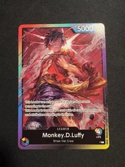 Monkey.D.Luffy One Piece Promotion Cards rainbow luffy - Image 1