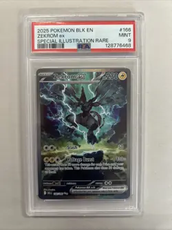 Pokemon TCG Zekrom EX Black Bolt Special Illustration Card #166/086 PSA 9 Mint - Image 1