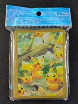 2019 Pokemon PIKACHU'S FOREST VER. 2 Pokemon Card Game Deck Shield Card Sleeves - Image 1