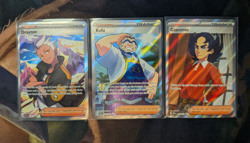 Pokemon TCG: SV Full Art Ultra Rare Trainer Card Lot of 3 Cards (All Cards NM) - Image 1