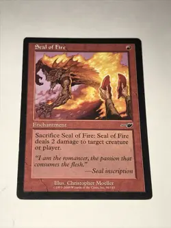 Seal Of Fire Magic The Gathering Card - Image 1