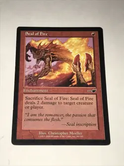 Seal Of Fire Magic The Gathering Card - Image 2