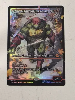 MTG Teenage Mutant Ninja Turtles Raphael, the Nightwatcher Showcase M 0287 Foil - Image 1