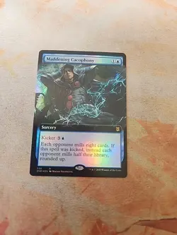 Maddening Cacophony Extended Art Foil Zendikar Rising MTG LP - Image 1