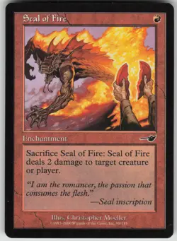 Magic the Gathering TCG Seal of Fire C Nemesis 98 - Image 1