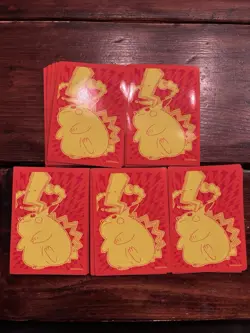 (51) Pokemon Sword & Shield Vivid Voltage Gigantamax Pikachu Card Sleeves - Image 1