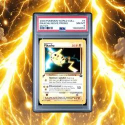 PSA 8 - 2000 POKEMON WORLD COLL.PIKACHU MOVIE PROMO - DUTCH - Image 1