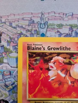 Blaine's Growlithe 62/132 Gym Heroes LP Vintage WOTC - Pokemon TCG - Image 4