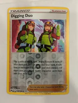 Digging Duo 126/159 - Crown Zenith Reverse Pokemon Holo Foil Nice! - Image 1