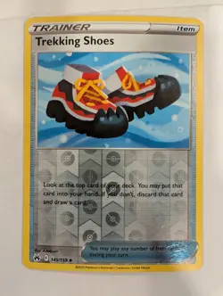 Trekking Shoes - 145/159 - Crown Zenith Reverse Pokemon Holo Foil Nice! - Image 1