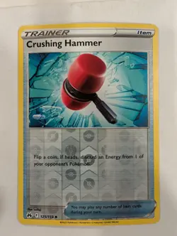 Crushing Hammer 125/159 - Crown Zenith Reverse Pokemon Holo Foil Nice! - Image 1