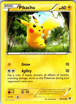 Pikachu 48/162 XY - BREAKthrough Pokemon NM Normal - Image 1