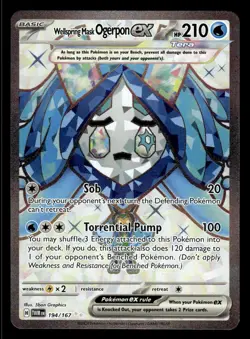 Pokemon TCG Twilight Masquerade #194/167 Wellspring Mask Ogerpon ex - Image 1